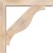 Ekena Millwork Funston Block Smooth Bracket w/ Offset Brace, Douglas Fir, 5 1/2"W x 32"D x 32"H BKT0604X32X32FST05SDF - alternate 2
